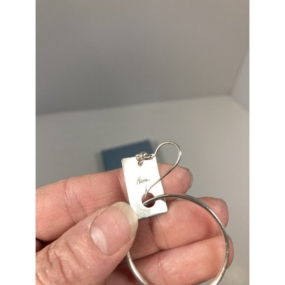 Rain Earrings Silver Dangle Drop Womens 2 Inch Drop Earrings - Picture 2 of 9